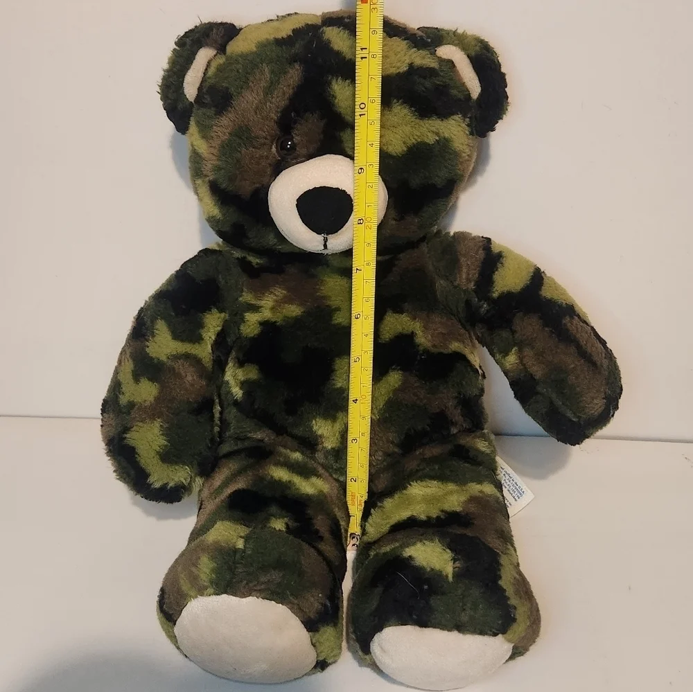 12” Build-A-Bear Camouflage Bear Plush Stuffed Animal w/nonfunctional voice box